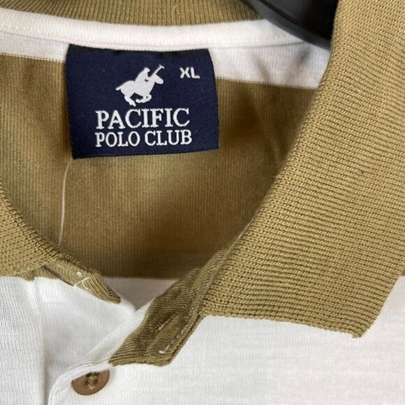Pacific Polo Club Striped Pullover Short Sleeve Shirt Size XL - Picture 3 of 5